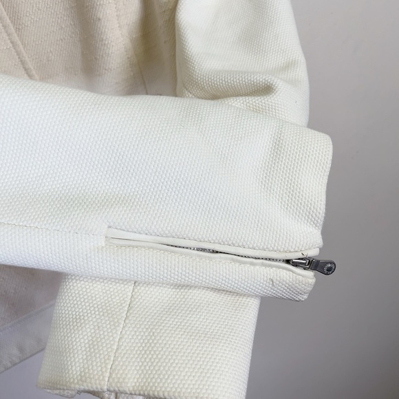 Banana Republic Beige Tan Moto Textured Zip  Jacket - Picture 9 of 14